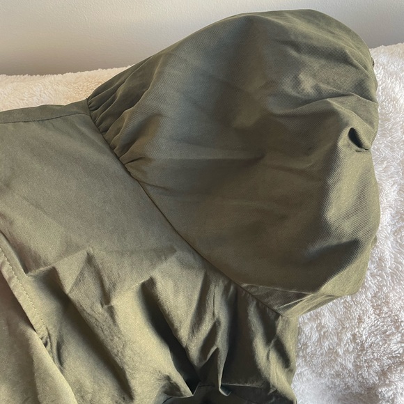 Green(army) Wrap Summer Dress - Picture 6 of 8